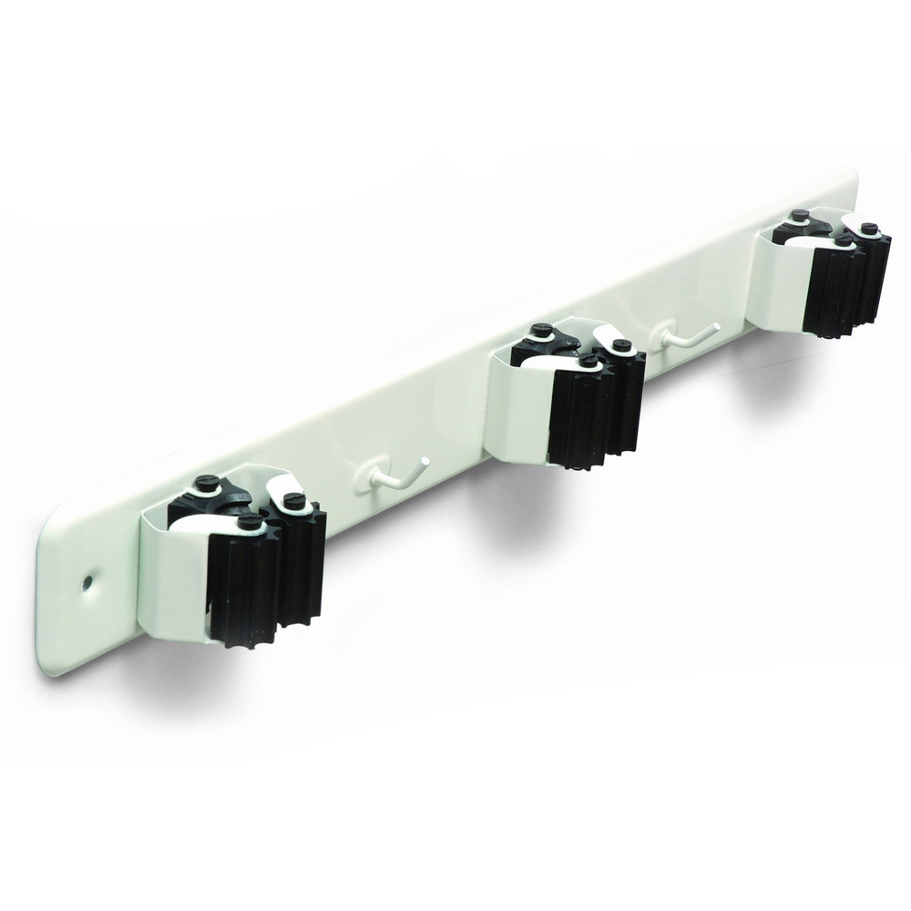 SUPORTE DE VASSOURAS 3 ROLO BRANCO