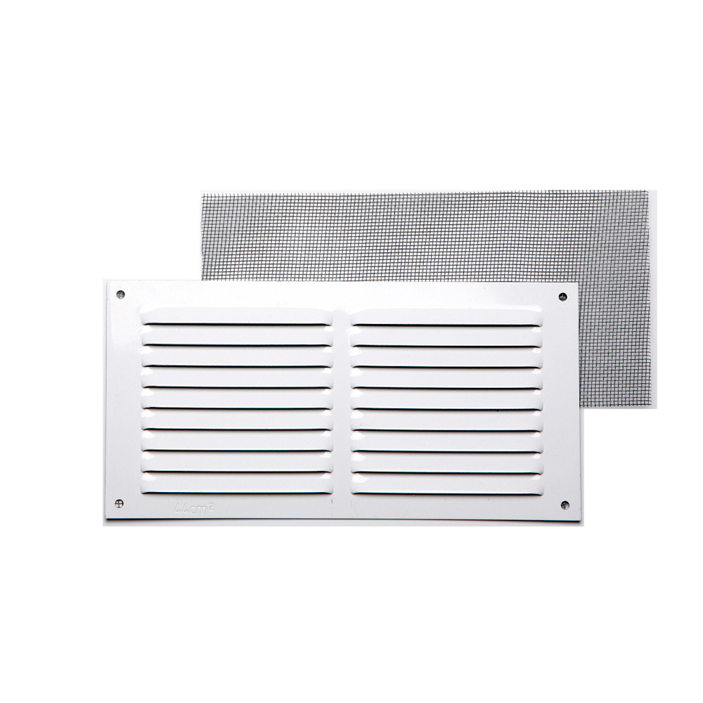 Grade com mosquiteiro branco 10 x 20 cm