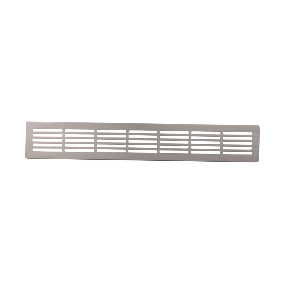 Grade decorativa branca embutida 6,6 x 48 cm