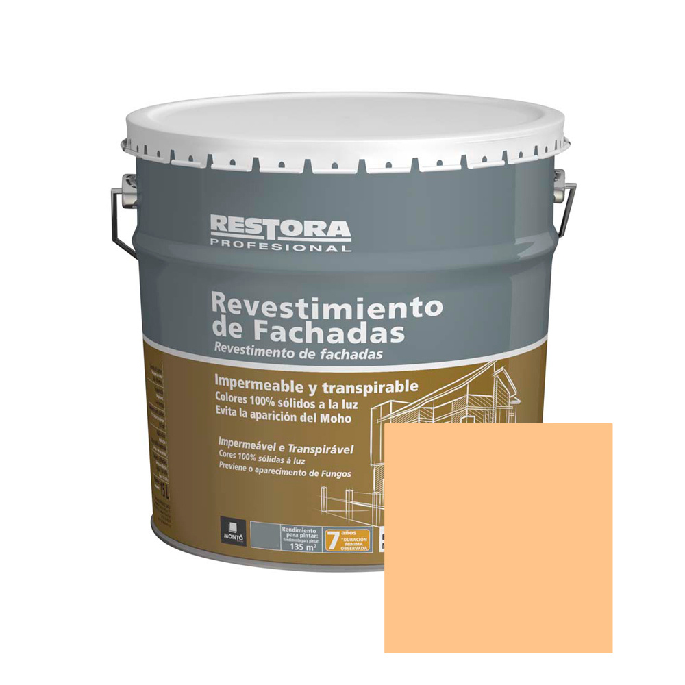 Revestimento marfim fachadas restora profissional 4 l