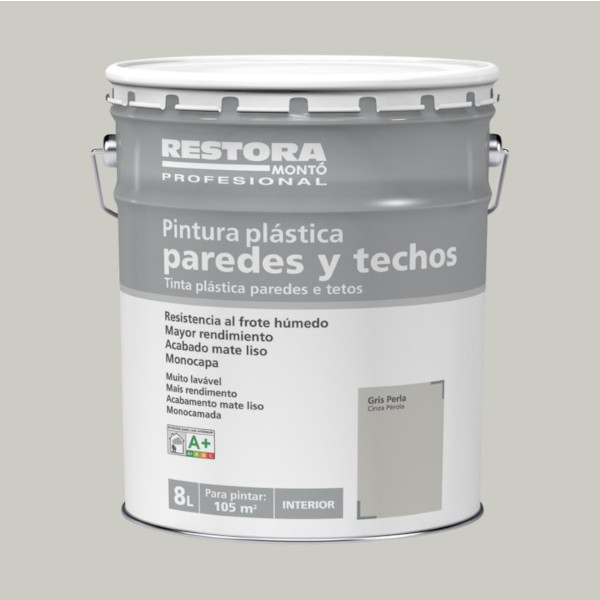 RESTORA COLOR CINZA PEROLA 8L