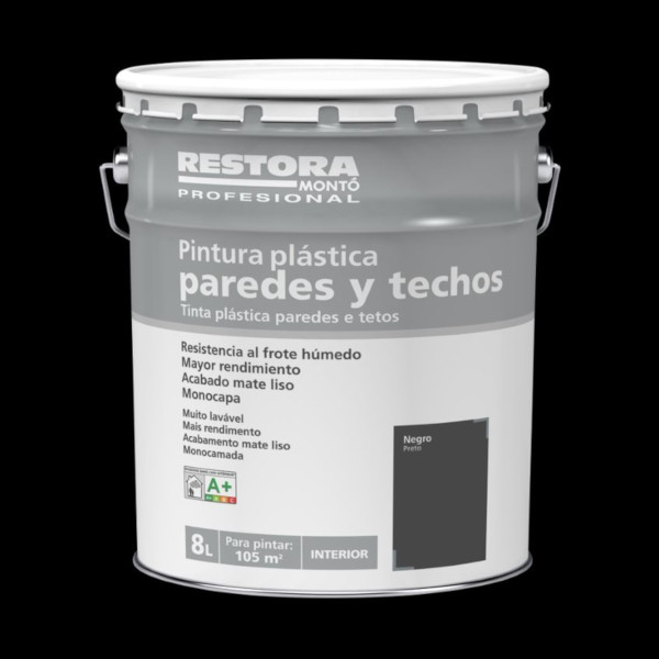 RESTORA COLOR PRETO 8L