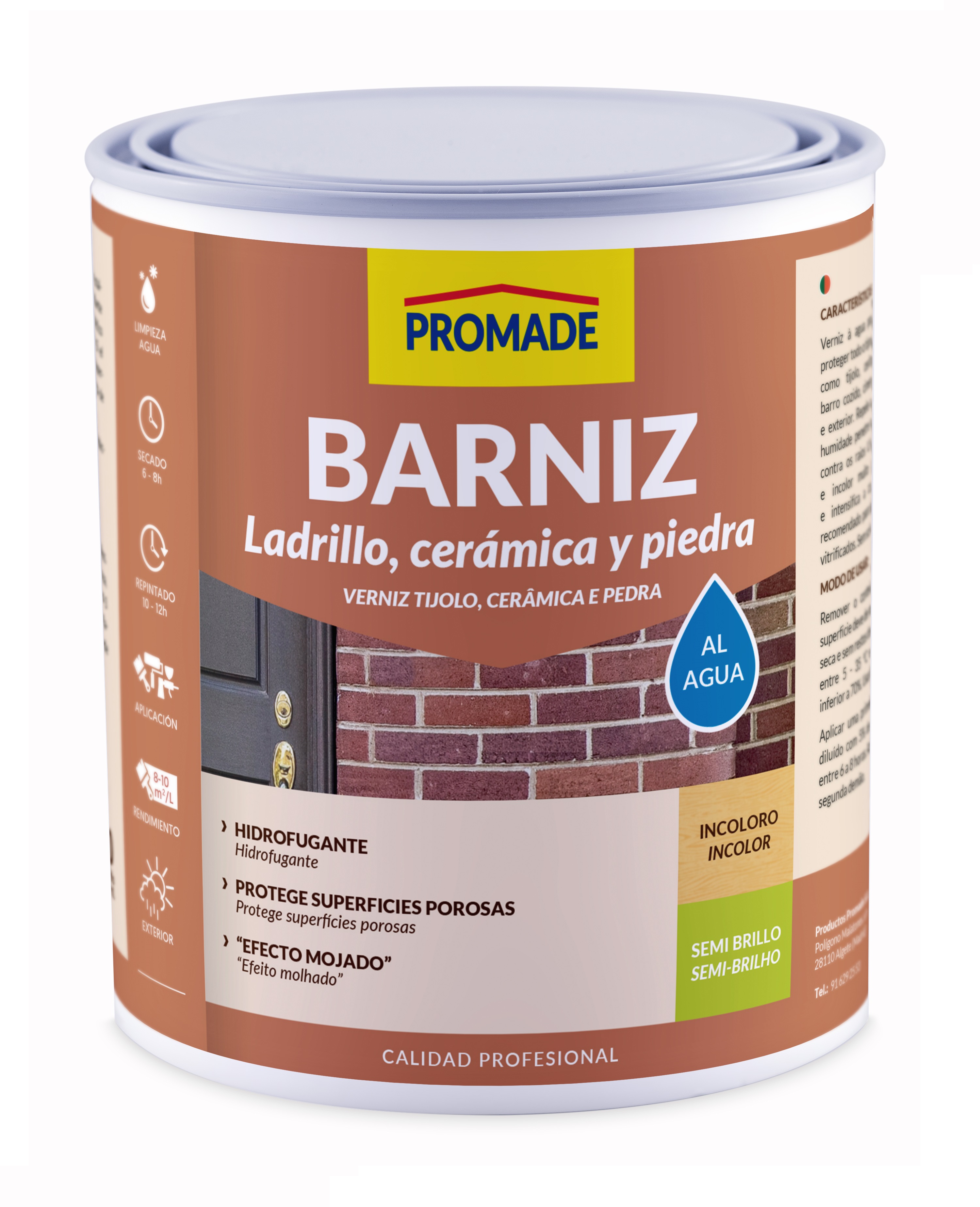 Verniz ladrilho à base de água 750ml