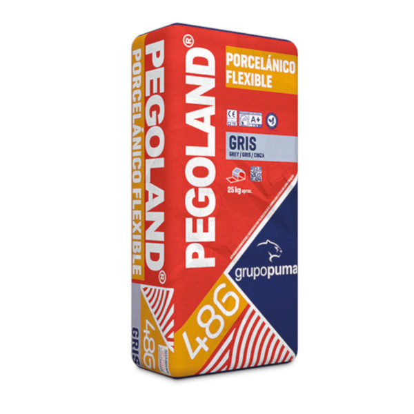 Pegoland porcelânico flexível cinzento c2 te 25 kg
