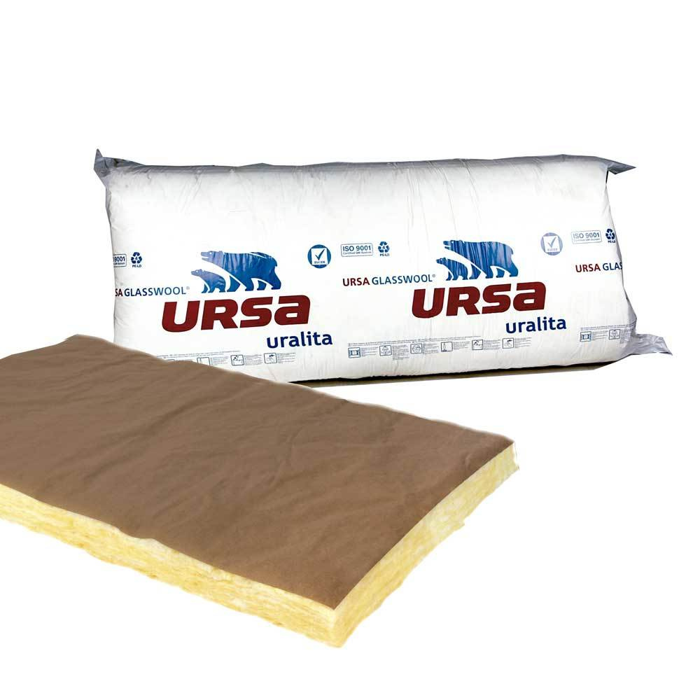 Embale 13 painéis de lã mineral com papel kraft 135x60x6cm - 16,5 kg Ursa