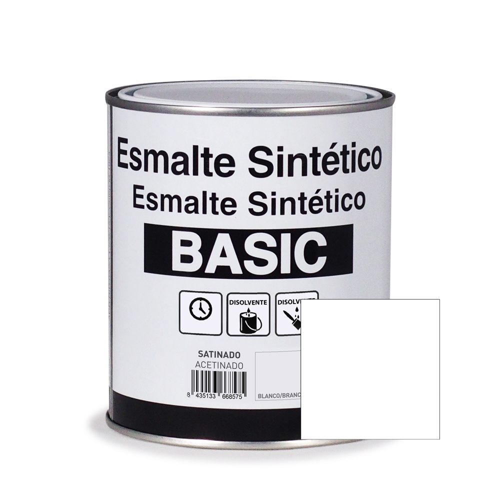 Esmalte sintético branco acetinado basic 750 ml