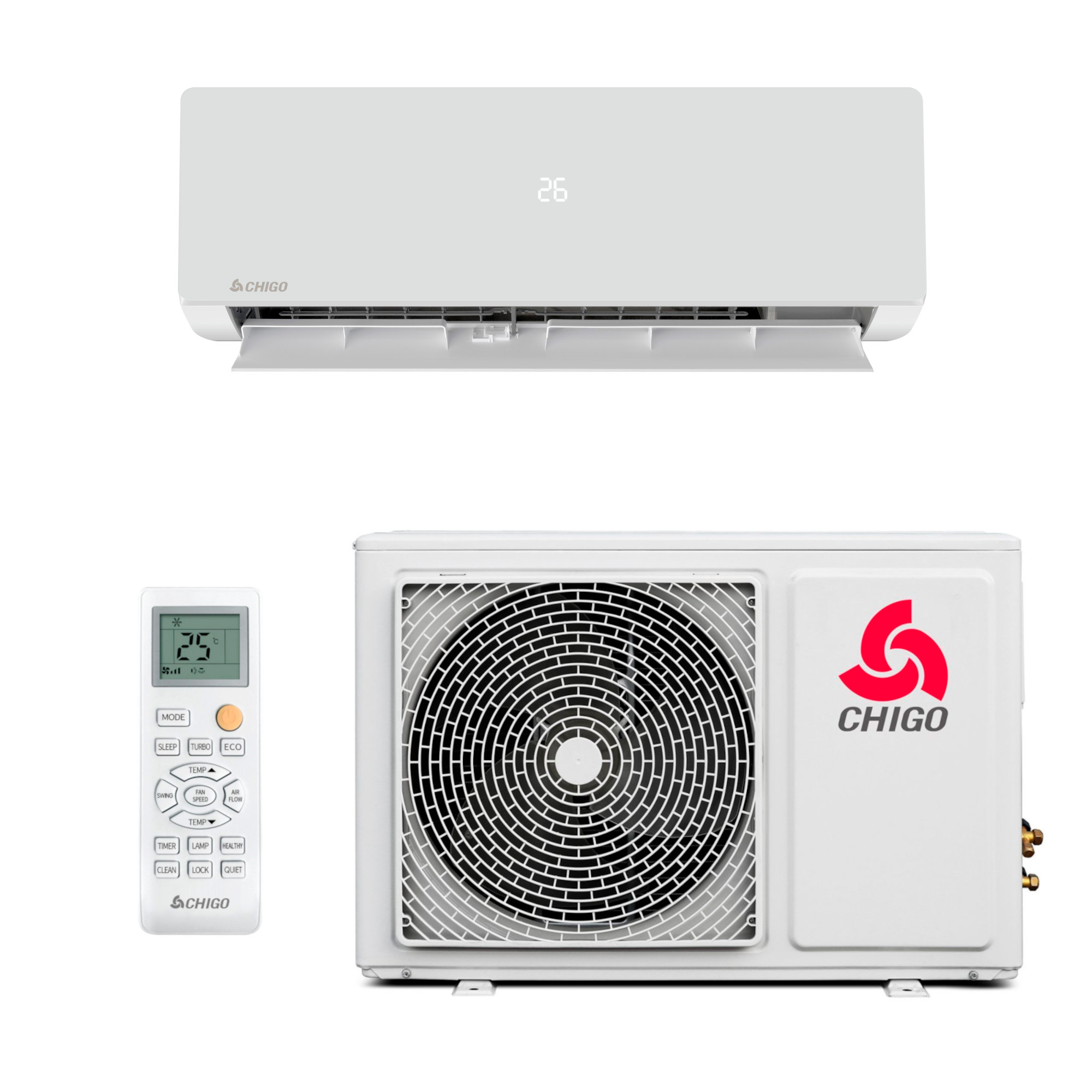 Ar condicionado split 12.284 BTU Wi‑Fi Chigo