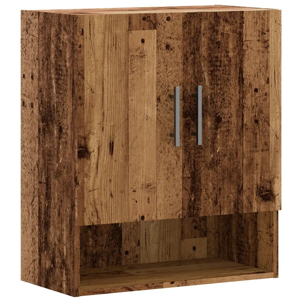 Armario de pared vintage de madera de ingeniería 60