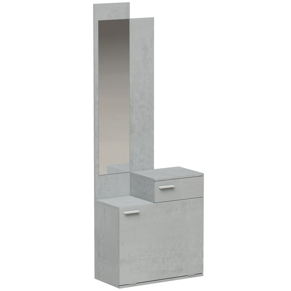 Conjunto de entrada 61x30x170 cm color gris Homcom