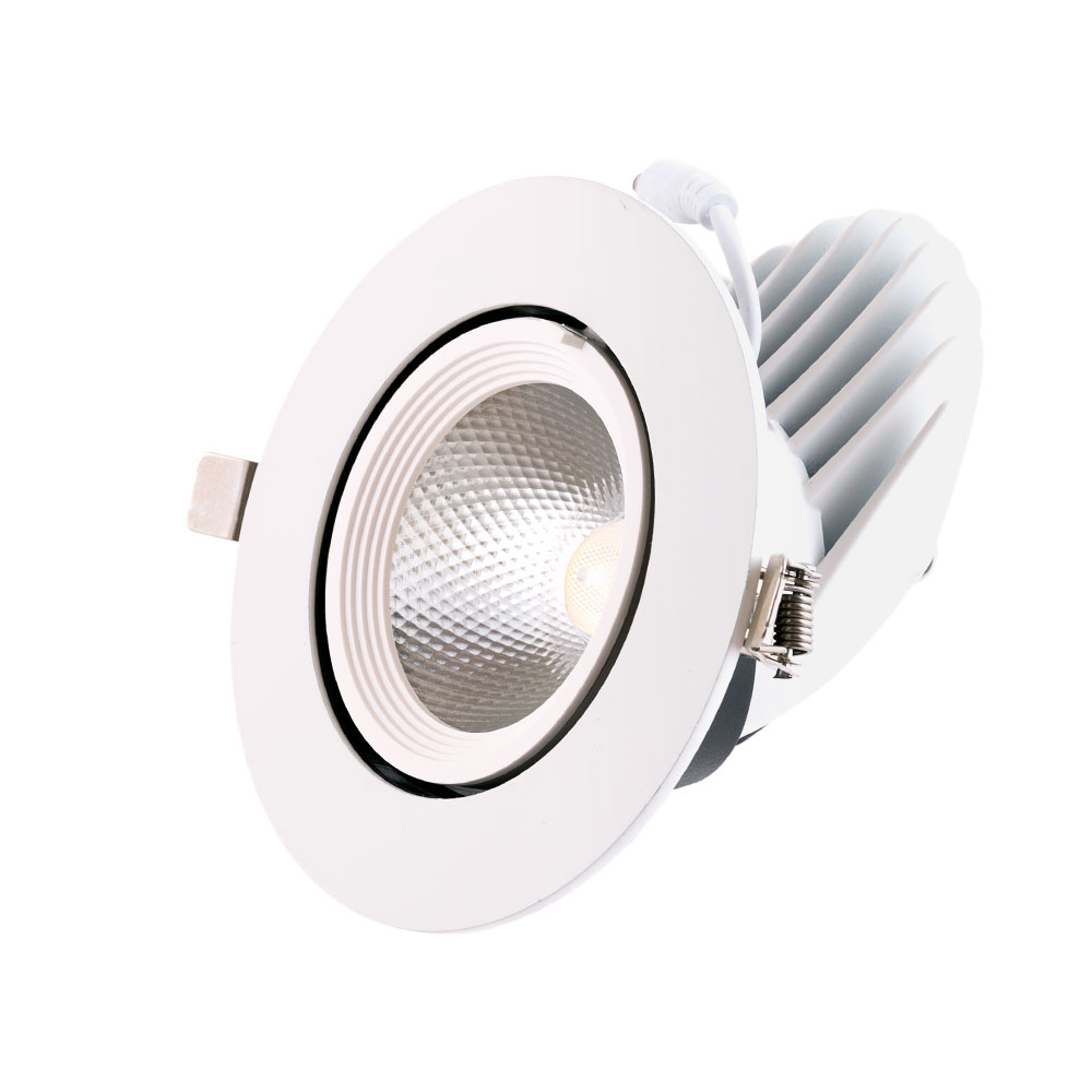 Foco downlight LED 24w 3600lm 4000ºk circular ajustável 40.000h