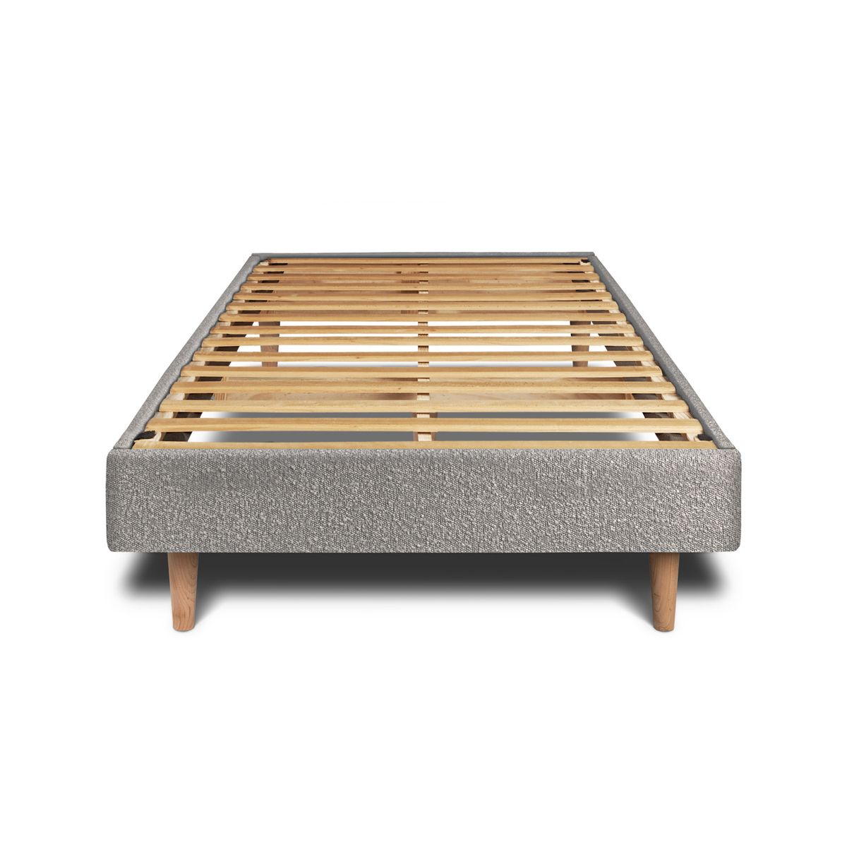 Estrado de molas com ripas 90x190 cm - tecido bouclette - kit bricolage - c