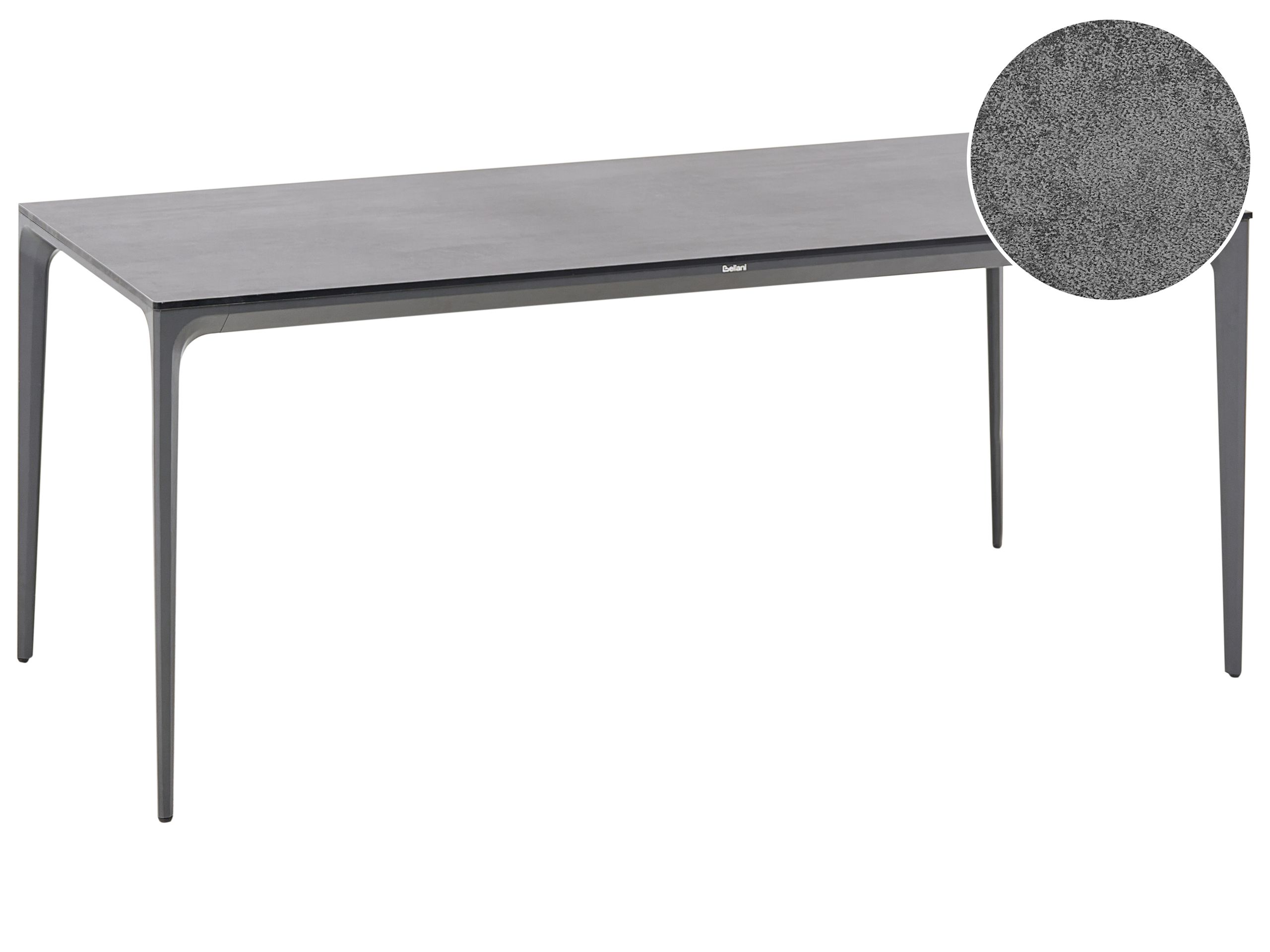 Mesa de jantar termolaminado de alta pressão (hpl) cinzento sovareto