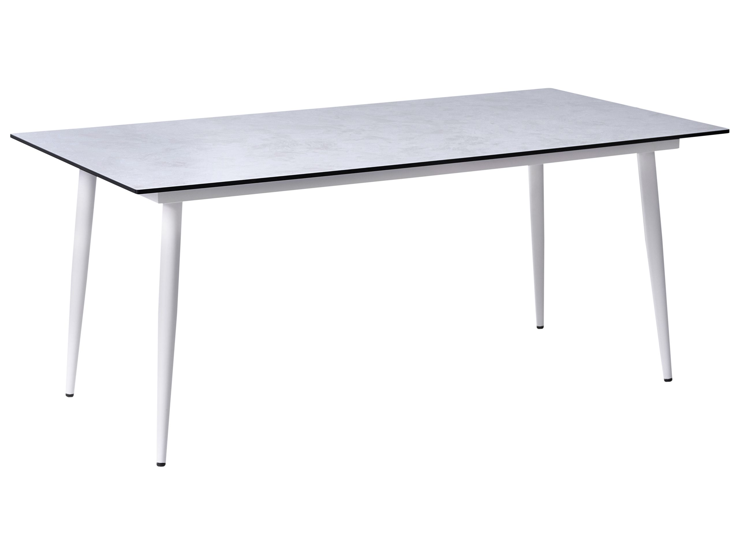 Mesa de jantar termolaminado de alta pressão (hpl) cinzento tolentino