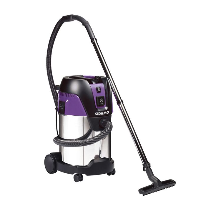 Aspirador de água e poeira - sidamo - dci 35 s - tanque inox 30 l - 1250 w