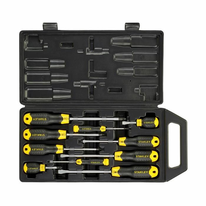 Chave de fenda stanley cushion grip - conjunto de 10 unidades - bits ph - a