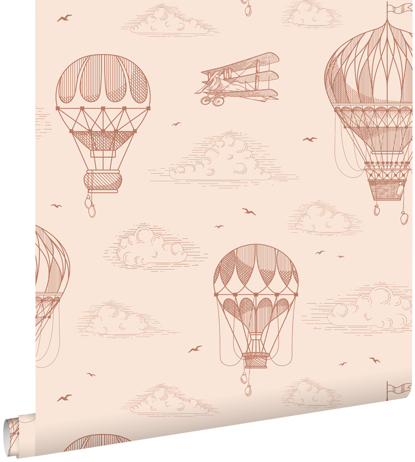 Estahome papel de parede rosa terracota 50 x 900 cm