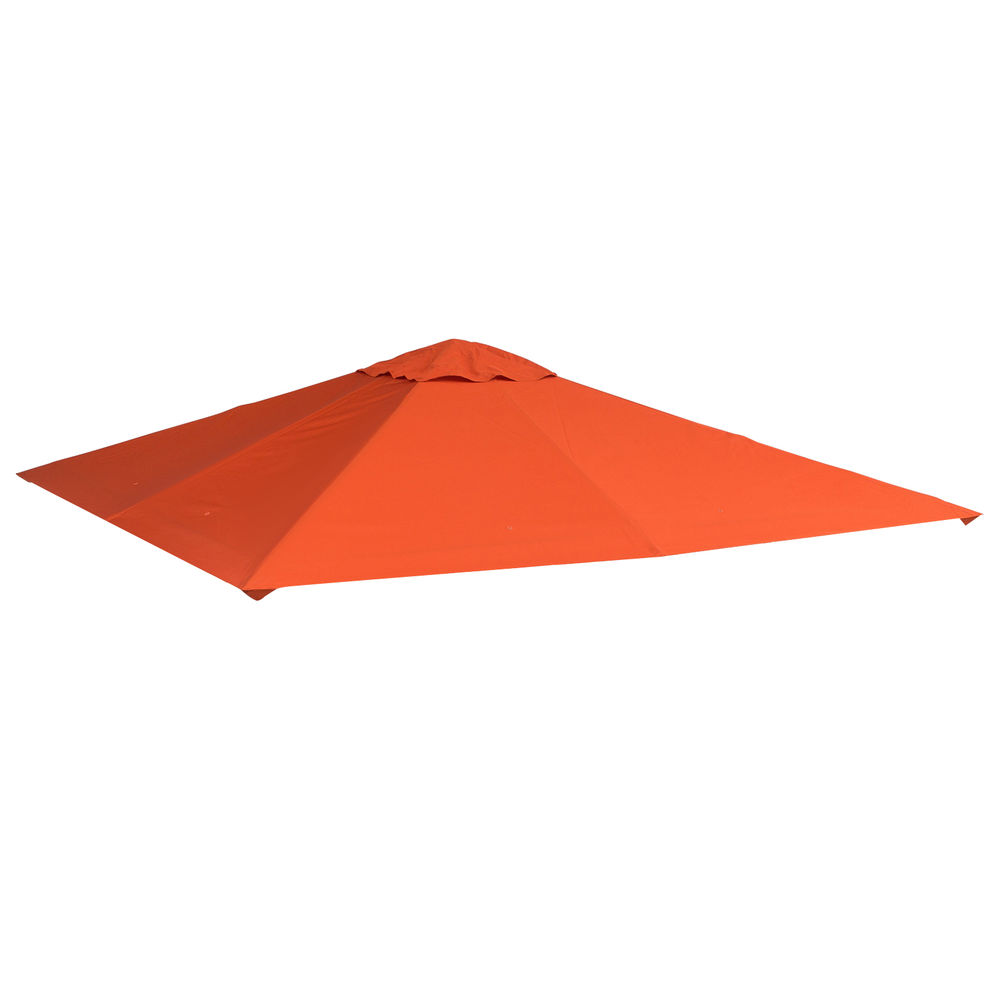 Cobertura de reposição para pérgola 300x300cm poliéster color naranja