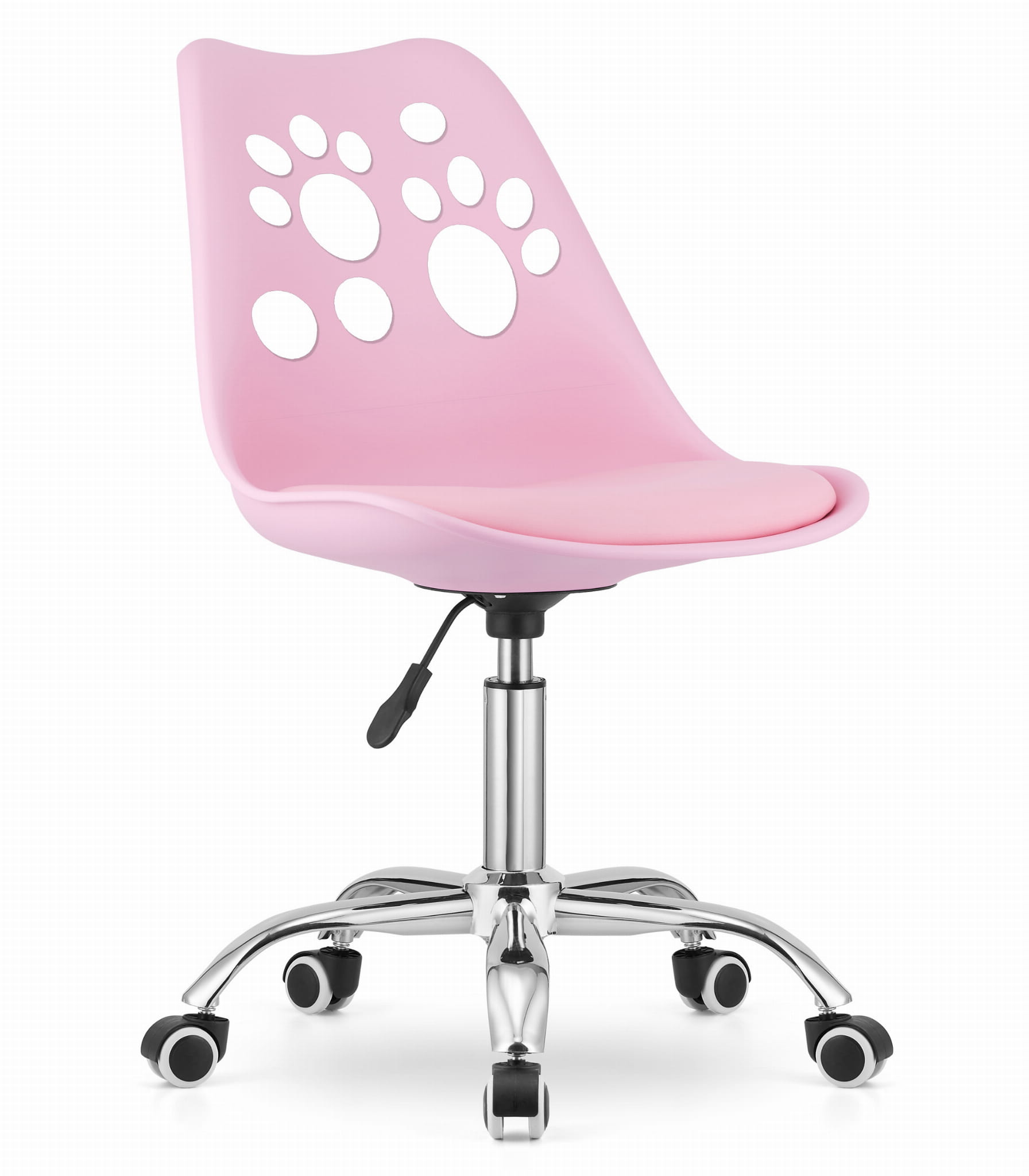 Valora cadeira print rosa ergonômica escritório moderna