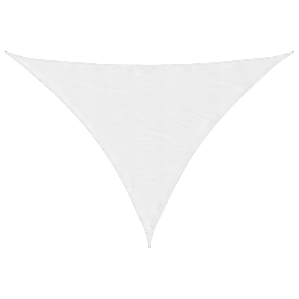 Para-sol estilo vela tecido oxford triangular 5x6x6 m branco