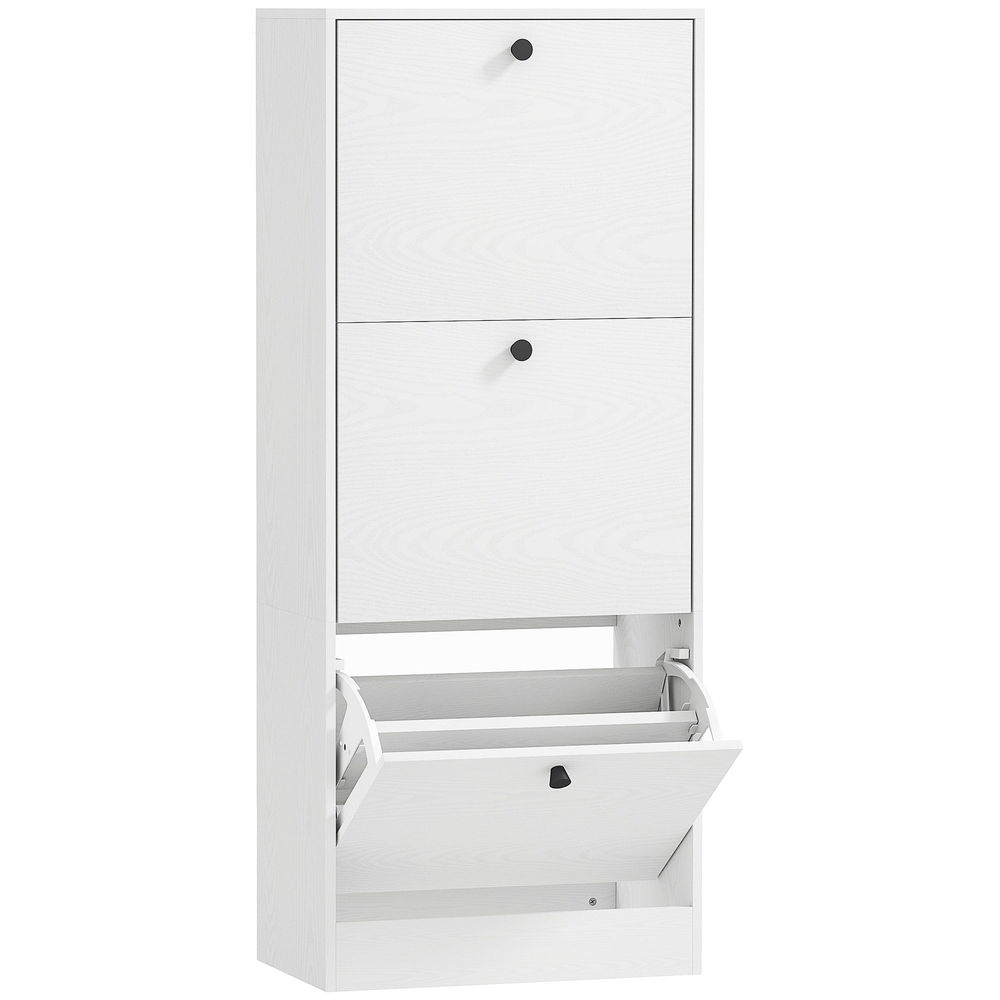 Sapateira 47x28x115 cm color blanco Homcom, casa - móveis de armazenamento