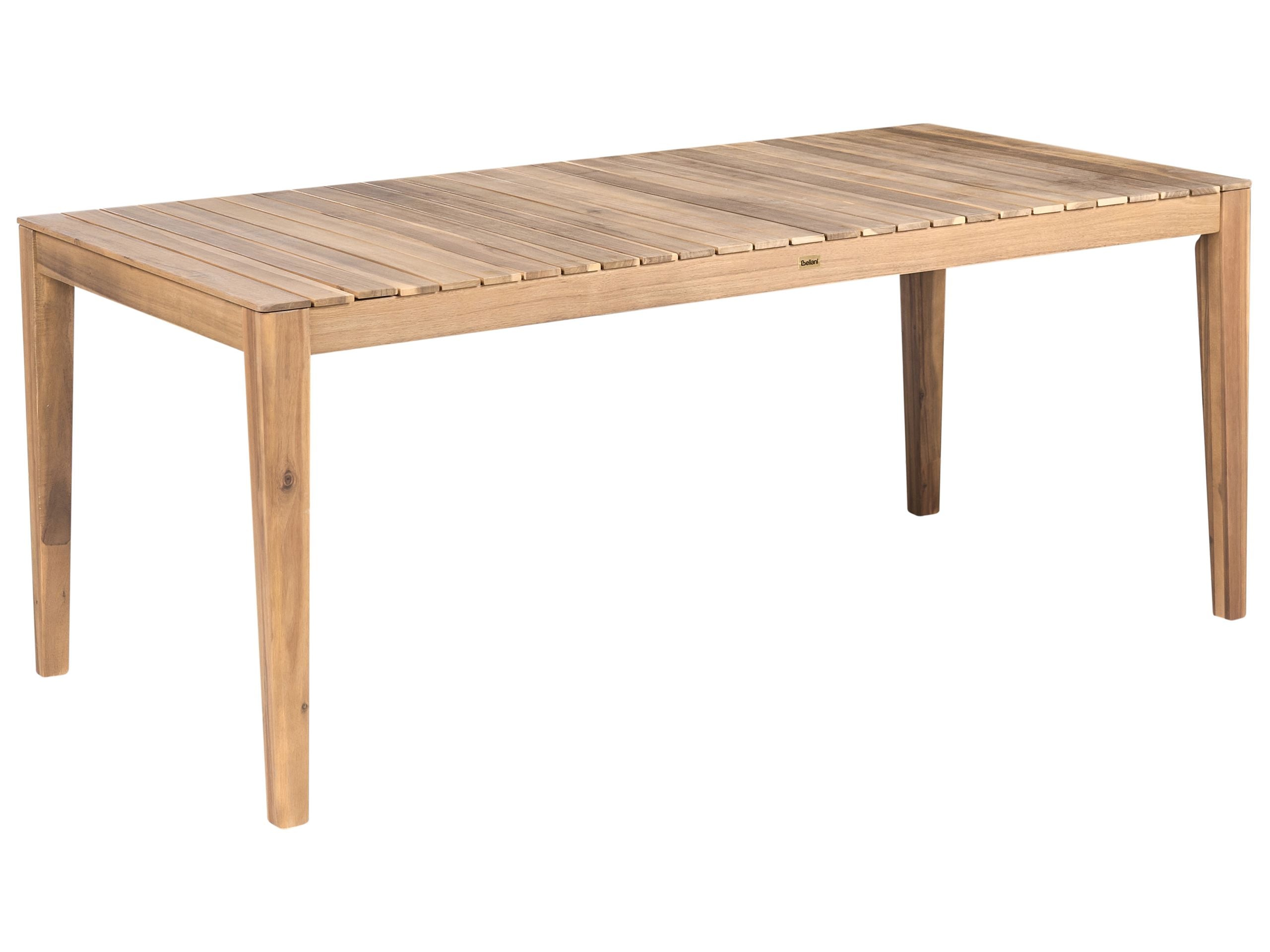 Mesa de jantar madeira de acácia certificada castanho chioggia
