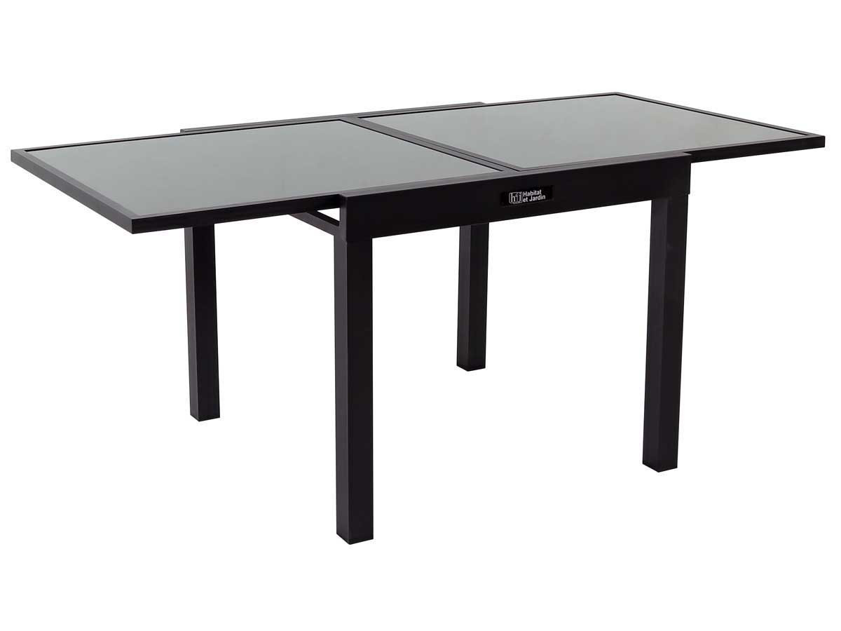 Mesa de jardim em alumínio extensível "porto 8" - phoenix - preta