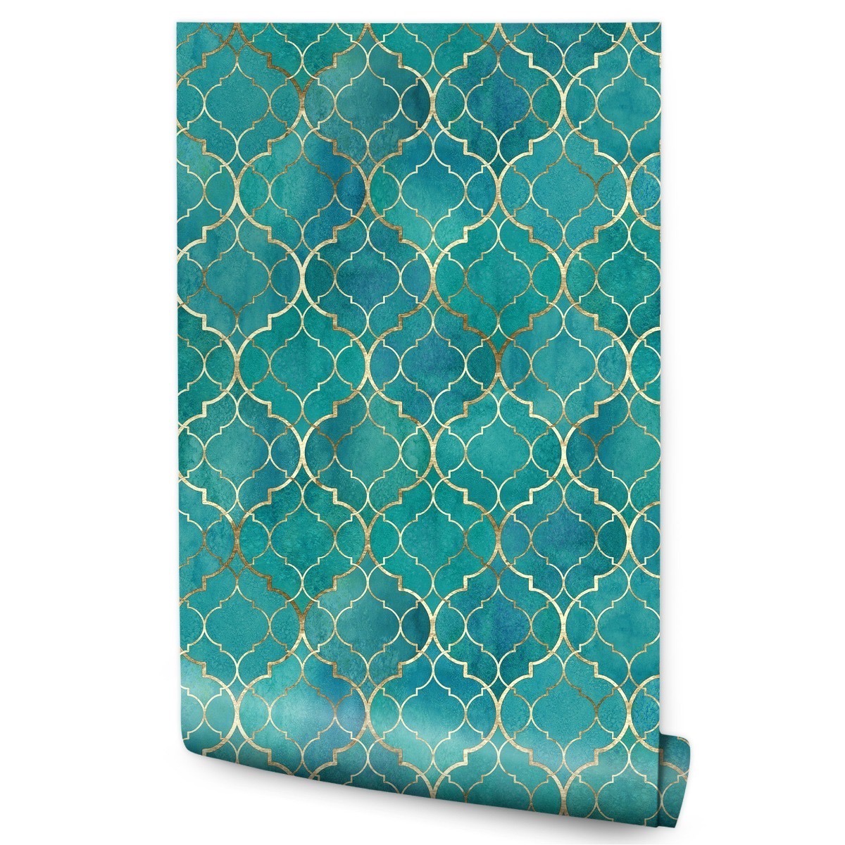 Papel de parede decoração moderna ornamentos orientais sala de estar