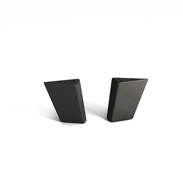 Rei | pé de metal 995 para mesa de centro ou armário | altura 10 cm | 90 x