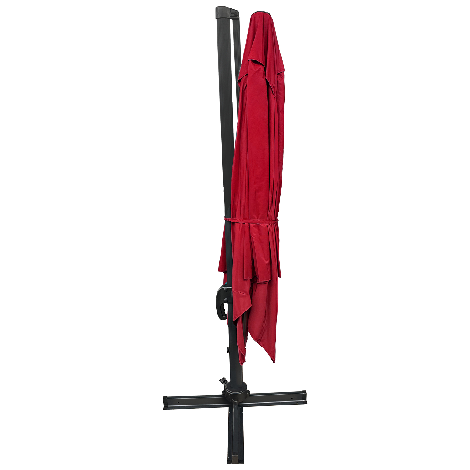 Guarda-sol quadrado molokai 3x3m vermelho + cobertura