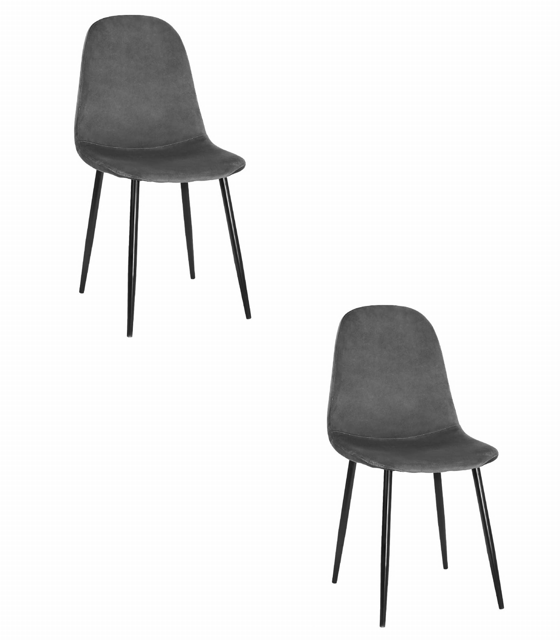 Valora como veludo cinza escuro ergonômica x2