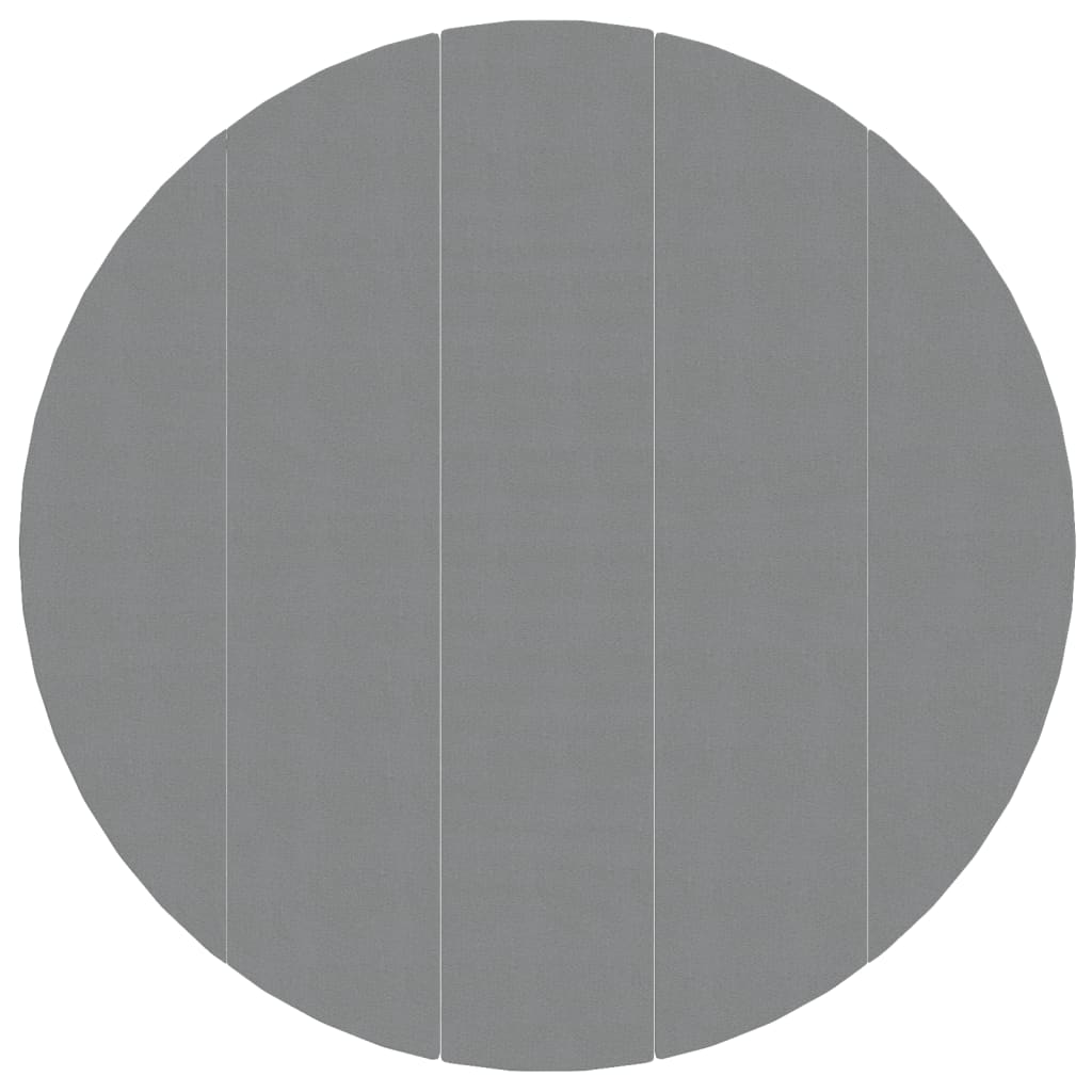 vidaXL tapiz de suelo piscina geotextil de poliéster gris claro ø550cm