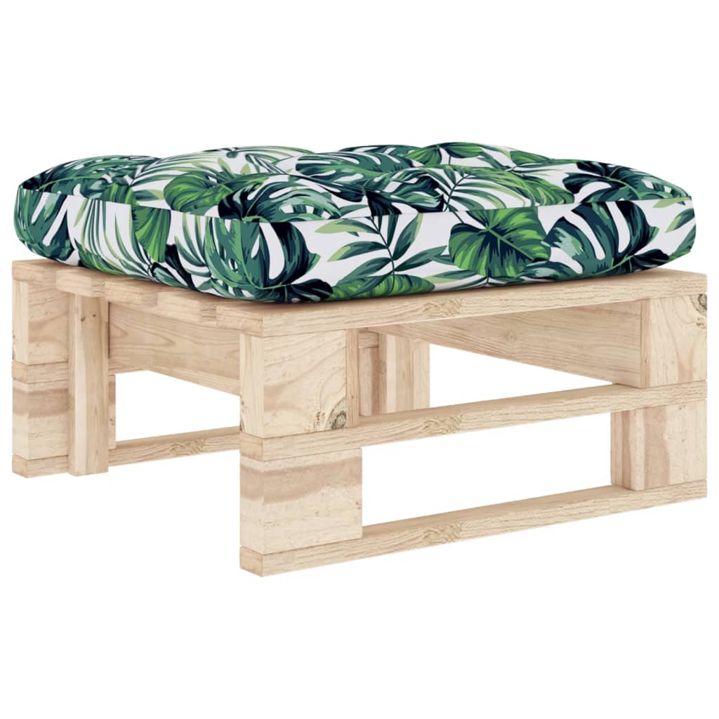 vidaXL otomana de jardín de palets madera de pino impregnada