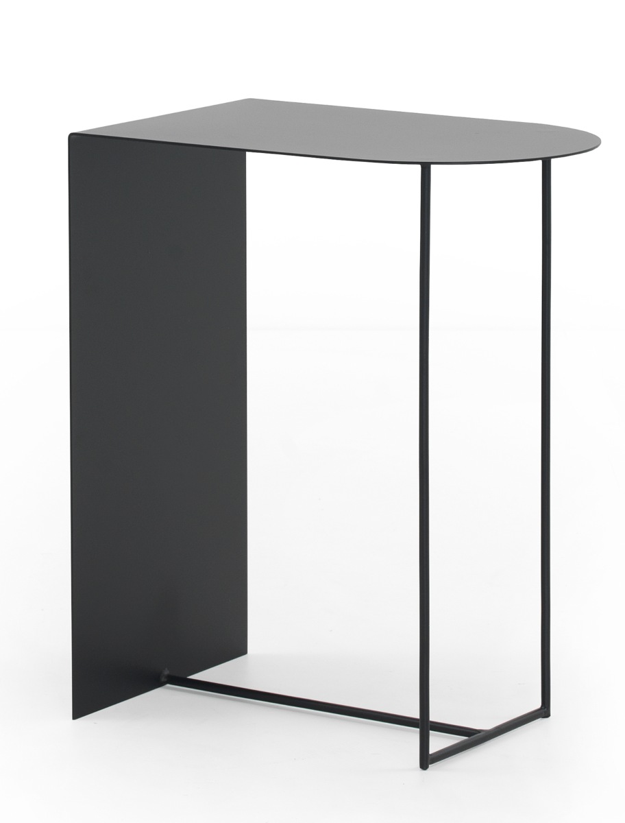Mesa de centro em metal preto, 50x32x60cm