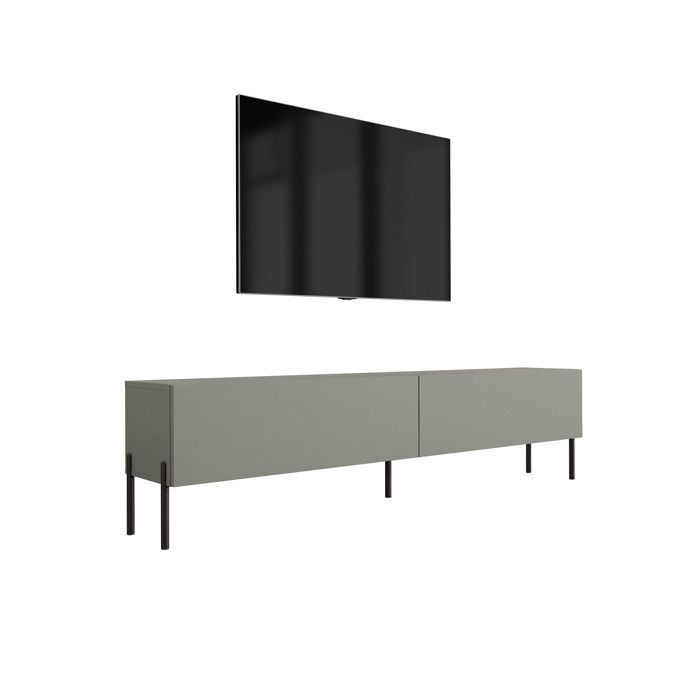 Móvel tv moderno - verde aloe - painéis 16 mm - 170x52x32 cm