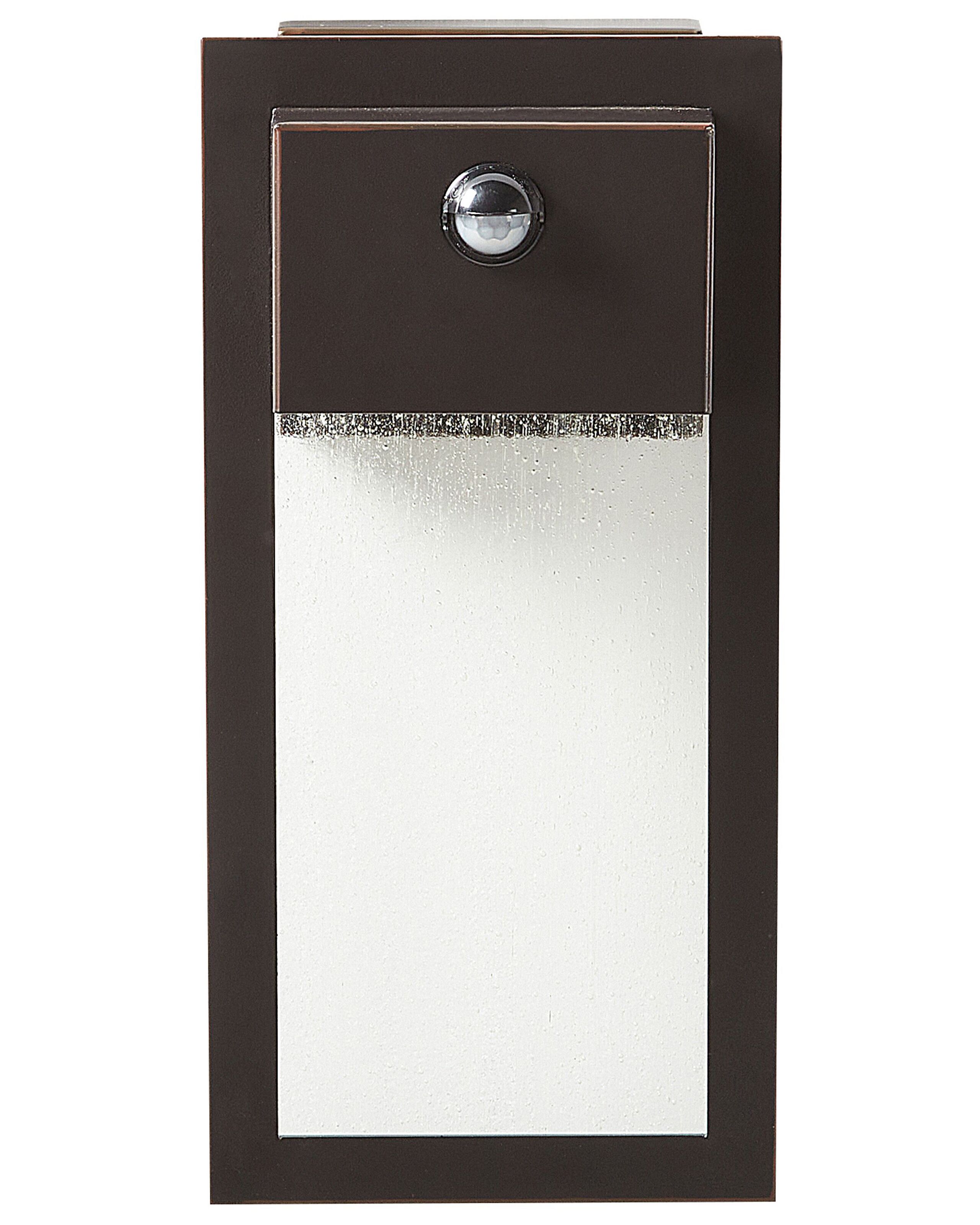 Candeeiro de parede LED para exterior elliot com sensor de movimento preto