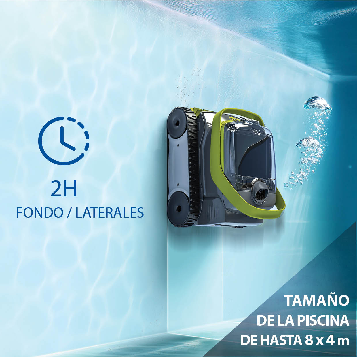 Robô limpador de piscinas sem fio Pixel