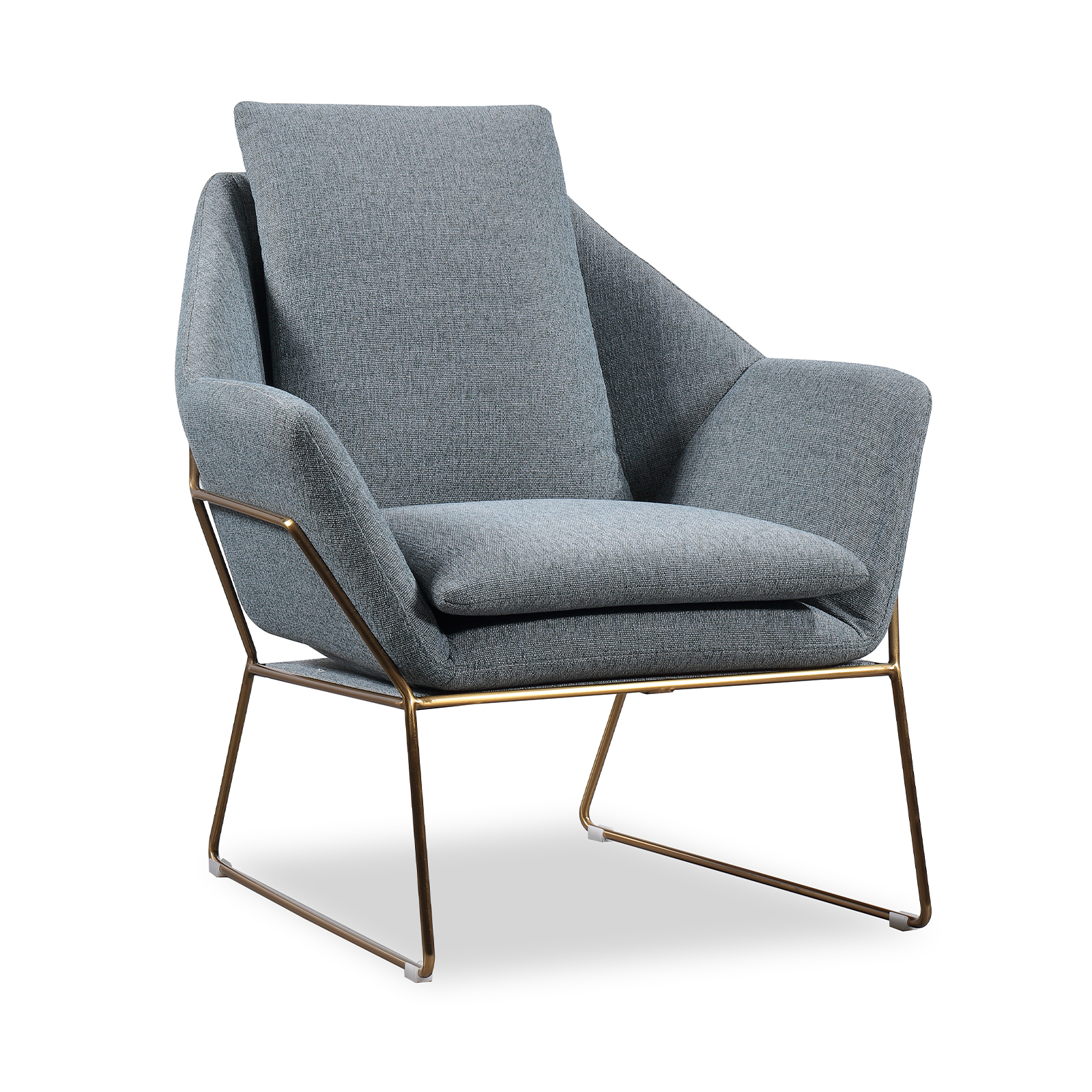 Tuy pärumm 78x78x77 cm com poltrona dobrada grega de metal