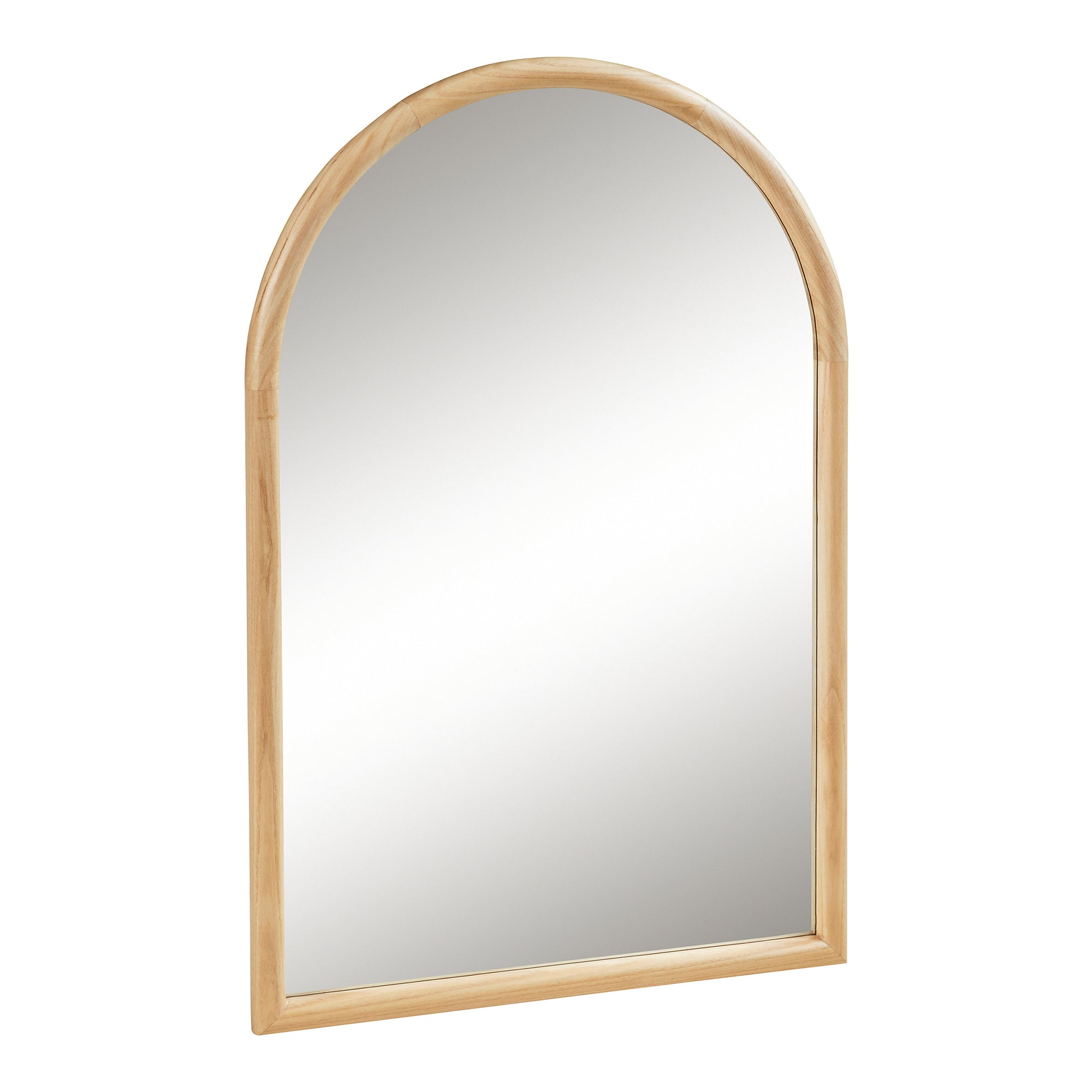 Espelho de parede - helloshop26 - 90 x 60 cm - design arco - madeira natura