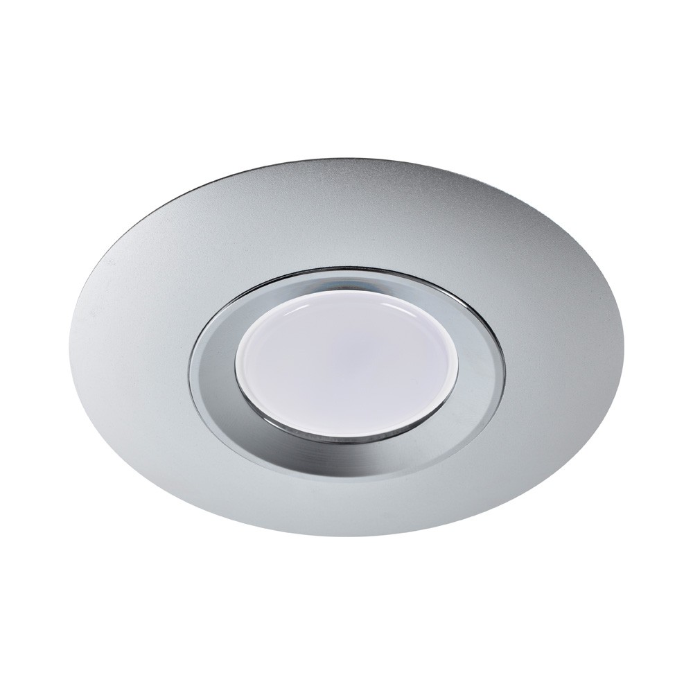 Foco embutido fixo round redondo prateado wonderlamp 1xgu10