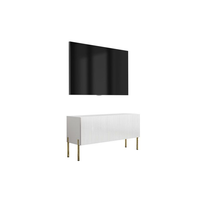 Móvel de tv - branco mate - 100x32x52 cm