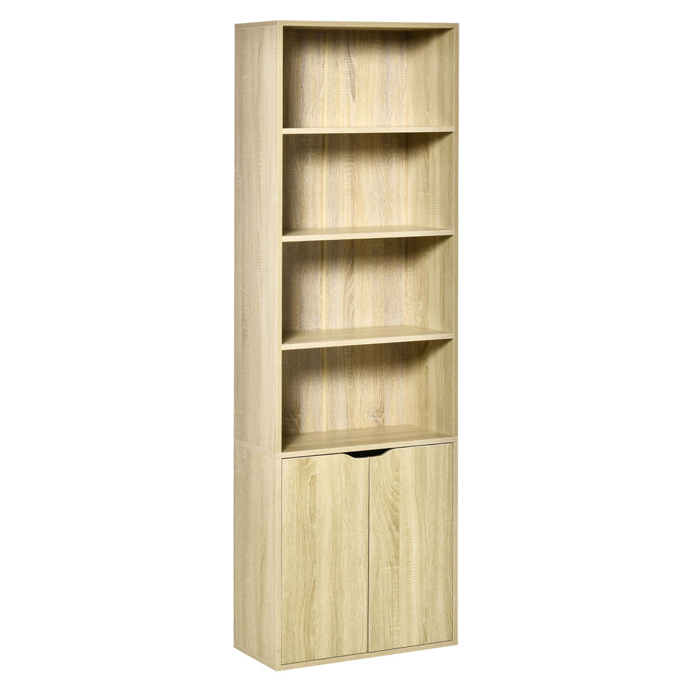 Estante para livro 59x29x180 cm mdf color marrón Homcom