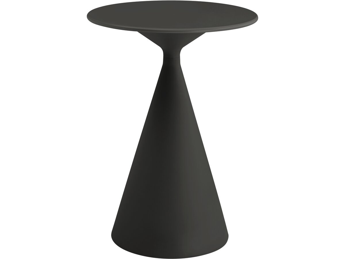 Mesa alta de jardim estilo bistrô ⌀80 cm <<néora>> - preto