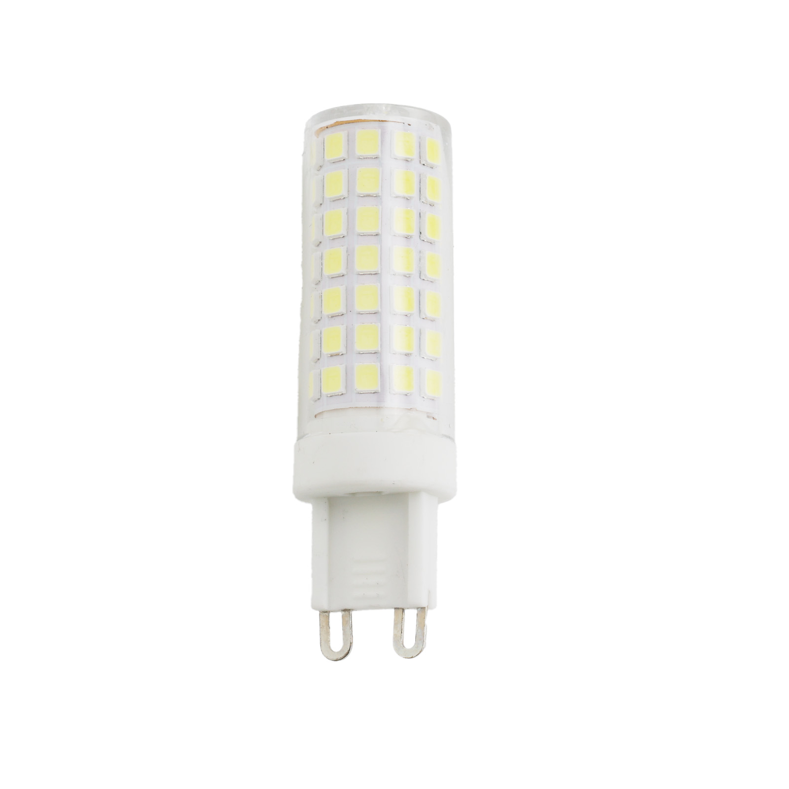 Pacote 6 lâmpadas LED g9 6w 3000k luz quente