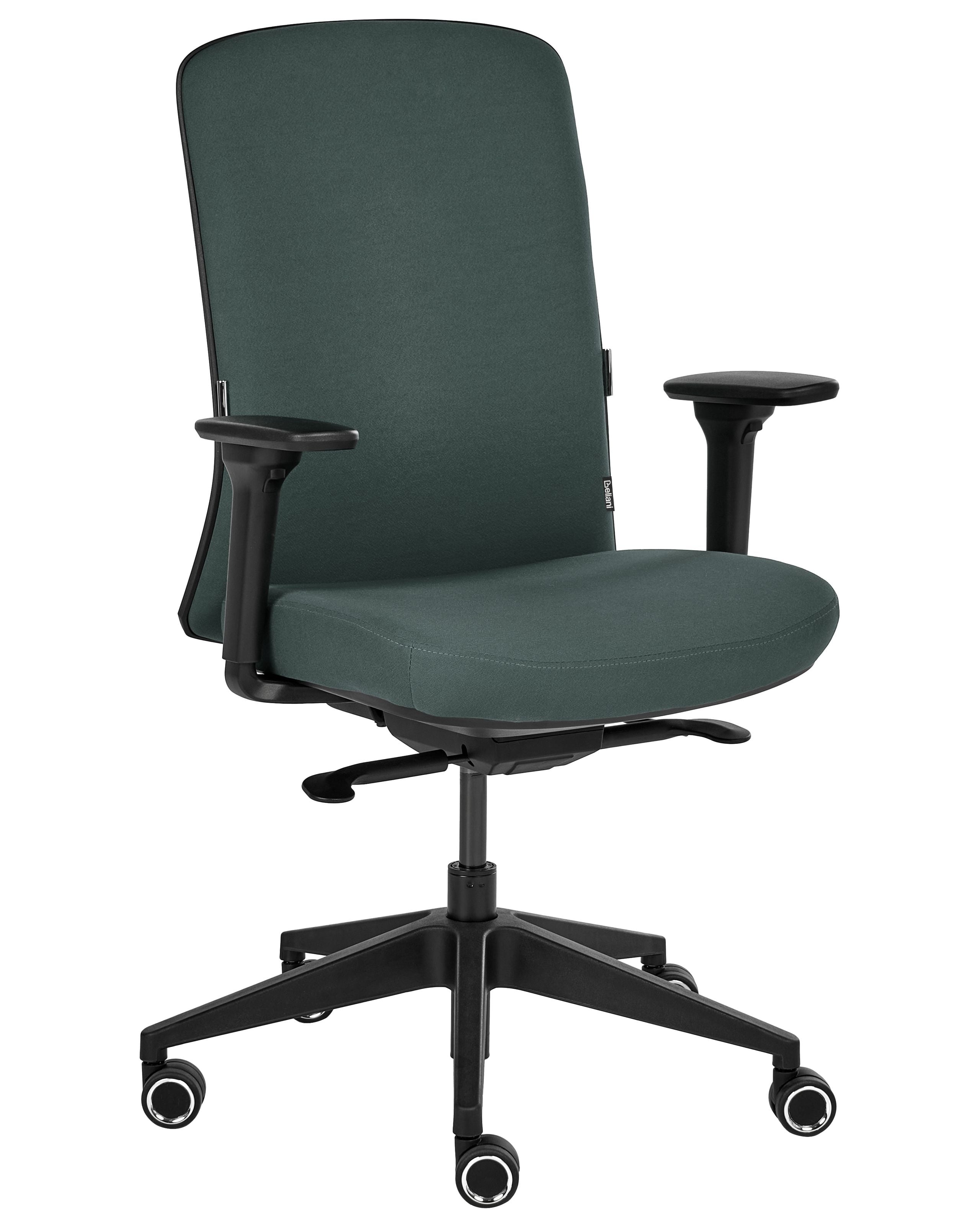 Cadeira de escritório kamilon tecido verde escuro