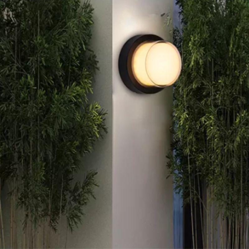 Aplique de parede LED Wi-Fi rgbw 12w ip54 redondo com ligação - silamp