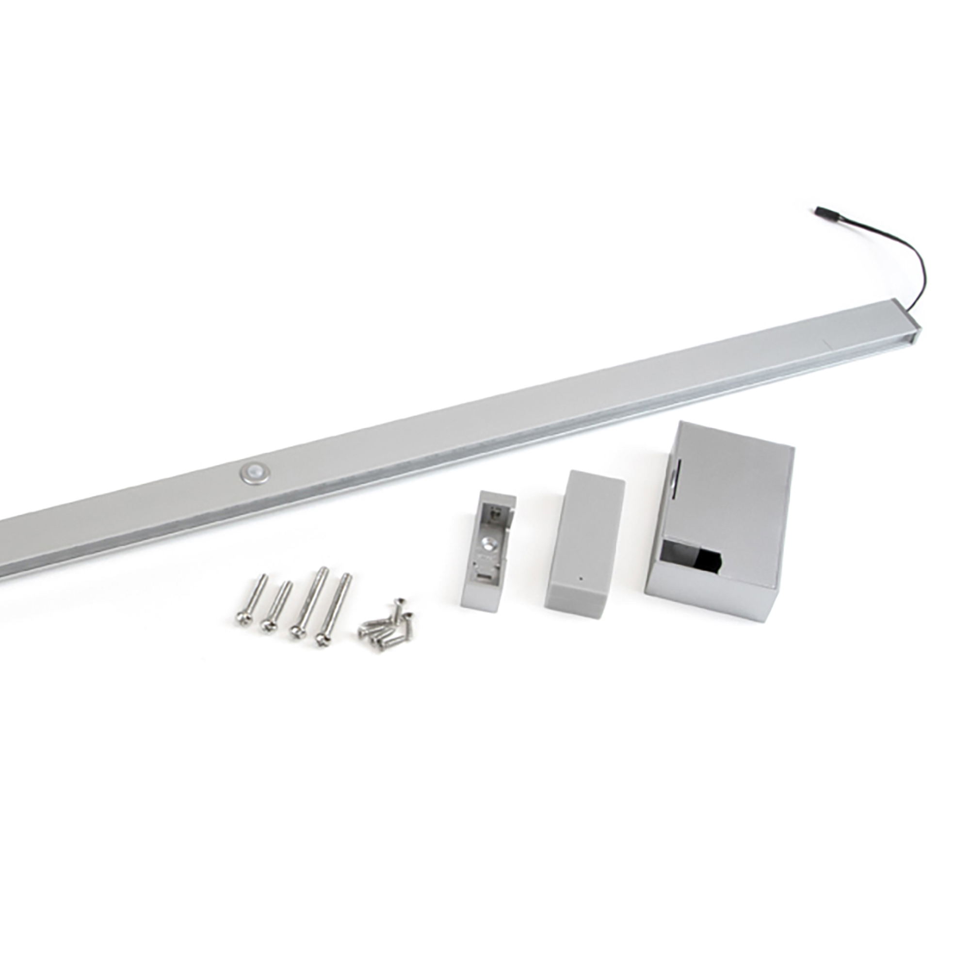Emuca varão de roupeiro castor com luz LED, bateria removível e sensor de