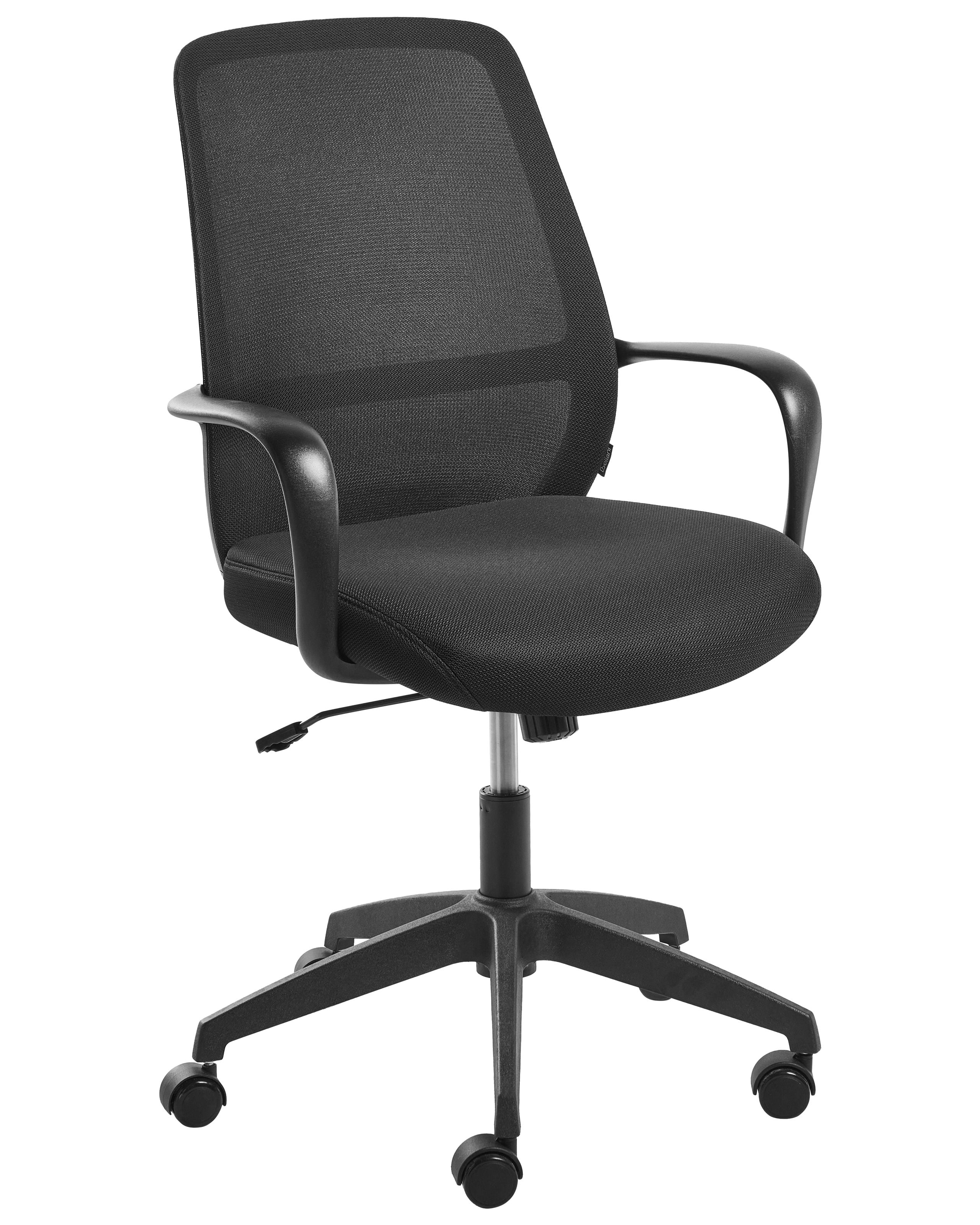 Cadeira de escritório velto tecido preto