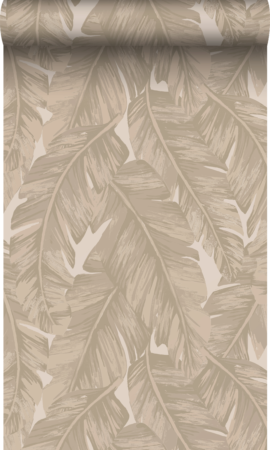 Origin papel de parede folhas de palmeira bege 50 x 900 cm