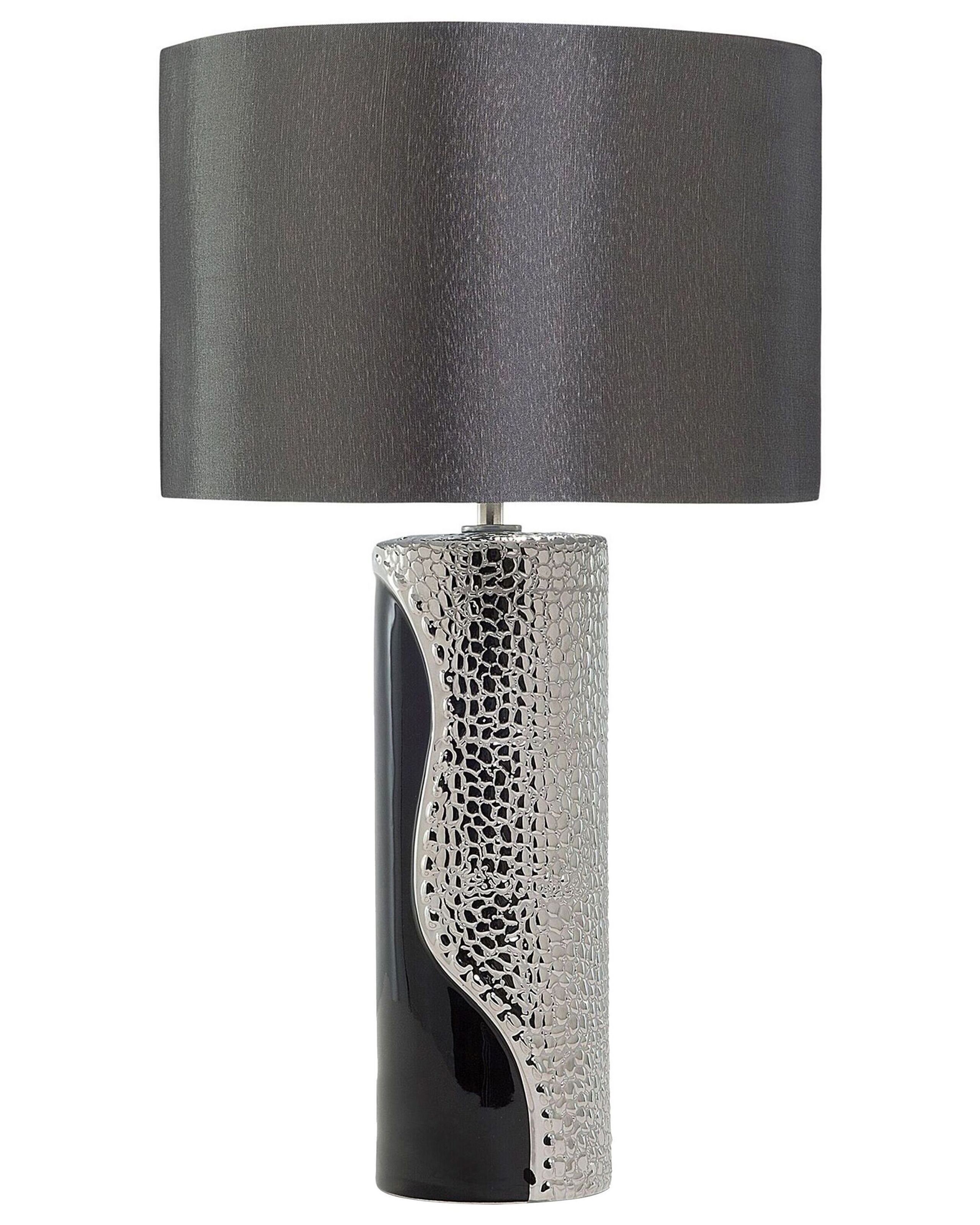 Candeeiro de mesa aiken porcelana preto