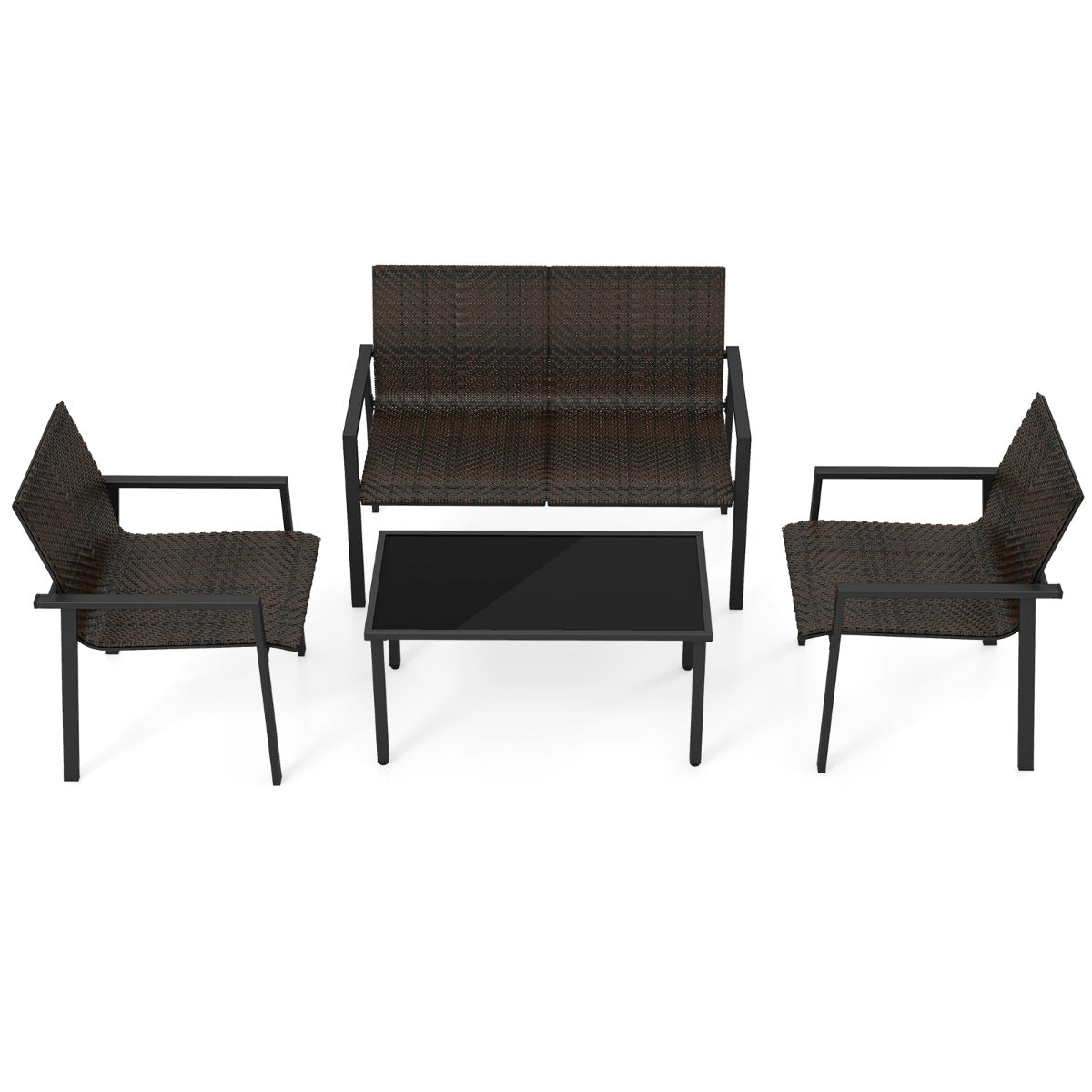 Conjunto lounge exterior 4 pçs - para 4 pessoas